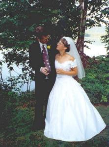 Jim and Abby Powers at their wedding